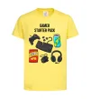 Дитяча футболка Gamer starter pack Лимонний Дитяча футболка Gamer starter pack Лимонний фото