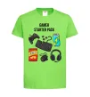 Дитяча футболка Gamer starter pack Лаймовий Дитяча футболка Gamer starter pack Лаймовий фото
