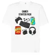 Футболка Оверсайз Gamer starter pack Білий фото