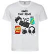 Мужская футболка Gamer starter pack Белый фото