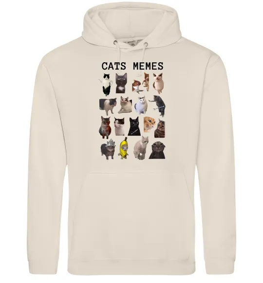 Мужская толстовка (худи) Cats memes Таш фото