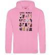 Жіноча толстовка (худі) Cats memes Рожевий фото