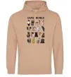 Жіноча толстовка (худі) Cats memes Пісочний фото