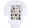 Дитячий бодік Cats memes Білий фото