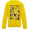 Дитячий світшот Cats memes Сонячно жовтий фото