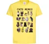 Детская футболка Cats memes Лимонный фото
