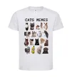 Дитяча футболка Cats memes Білий фото