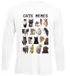 Лонгслив Cats memes Белый фото