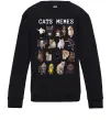 Дитячий світшот Cats memes Чорний фото