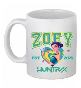 Чашка керамическая Zoey Huntrix KPOP Demon Hunters Белый фото