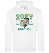 Мужская толстовка (худи) Zoey Huntrix KPOP Demon Hunters Белый фото