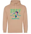 Женская толстовка (худи) Zoey Huntrix KPOP Demon Hunters Песочный фото