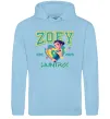 Женская толстовка (худи) Zoey Huntrix KPOP Demon Hunters Голубой фото