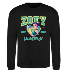 Світшот Zoey Huntrix KPOP Demon Hunters Чорний фото