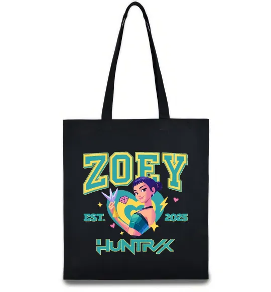 Эко-сумка Zoey Huntrix KPOP Demon Hunters Черный фото