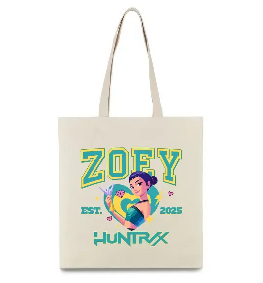 Эко-сумка Zoey Huntrix KPOP Demon Hunters Бежевый фото