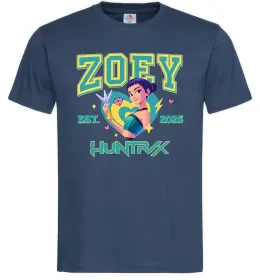 Мужская футболка Zoey Huntrix KPOP Demon Hunters Темно-синий Мужская футболка Zoey Huntrix KPOP Demon Hunters Темно-синий фото