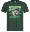 Мужская футболка Zoey Huntrix KPOP Demon Hunters Темно-зеленый фото
