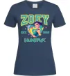 Женская футболка Zoey Huntrix KPOP Demon Hunters Темно-синий фото
