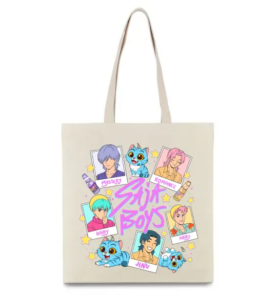 Еко-сумка Saja boys Demon Hunters Бежевий фото