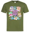 Мужская футболка Saja boys Demon Hunters Оливковый фото