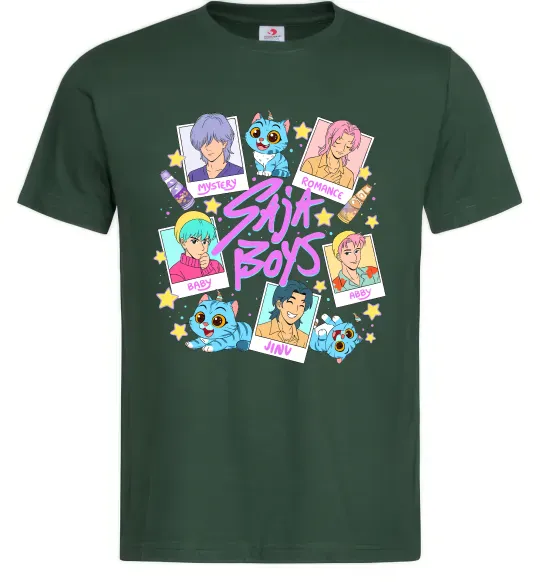 Мужская футболка Saja boys Demon Hunters Темно-зеленый фото