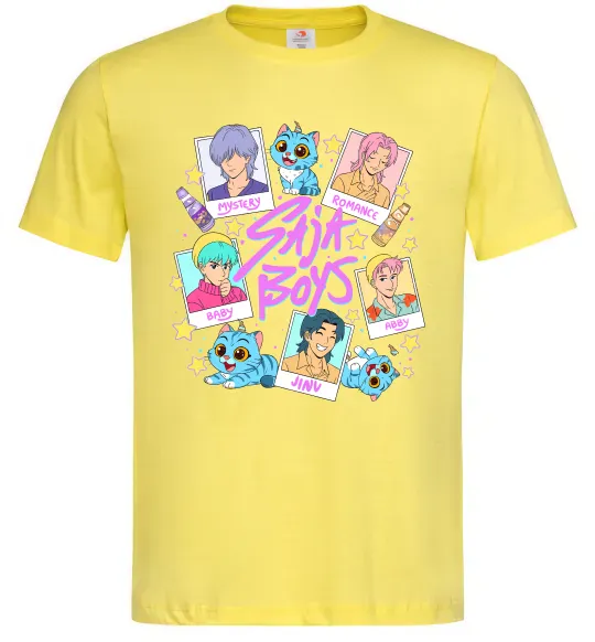 Мужская футболка Saja boys Demon Hunters Лимонный фото