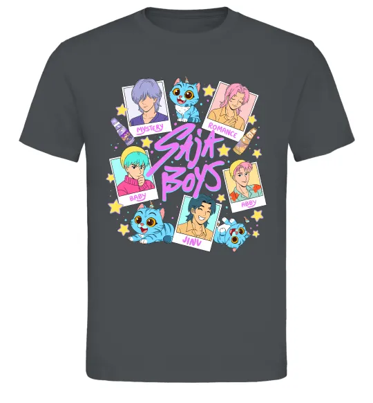 Мужская футболка Saja boys Demon Hunters Графит фото