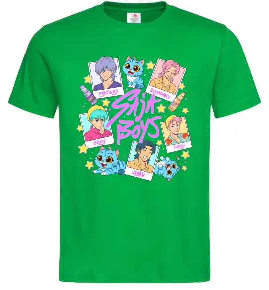 Мужская футболка Saja boys Demon Hunters Зеленый фото