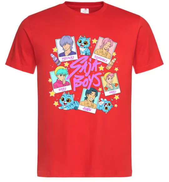 Мужская футболка Saja boys Demon Hunters Красный фото