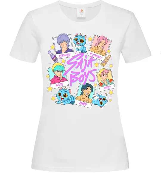 Женская футболка Saja boys Demon Hunters Белый фото