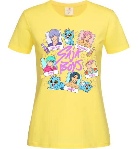 Женская футболка Saja boys Demon Hunters Лимонный фото