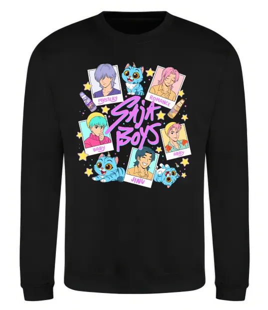 Світшот Saja boys Demon Hunters Чорний фото