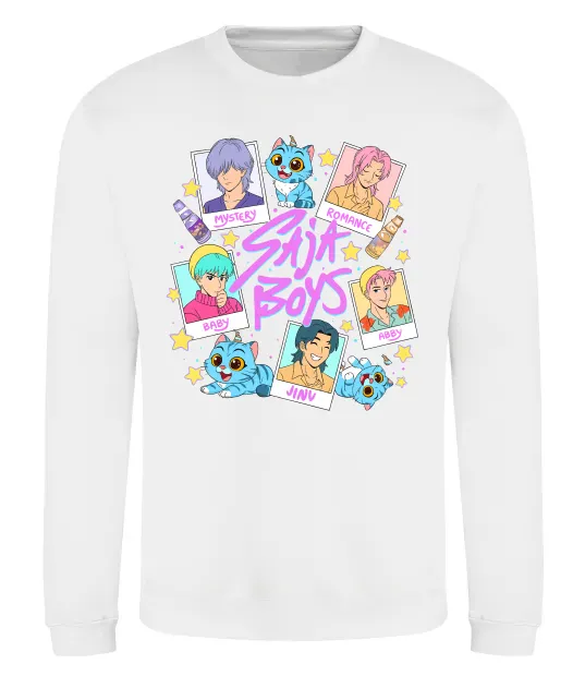 Світшот Saja boys Demon Hunters Білий фото