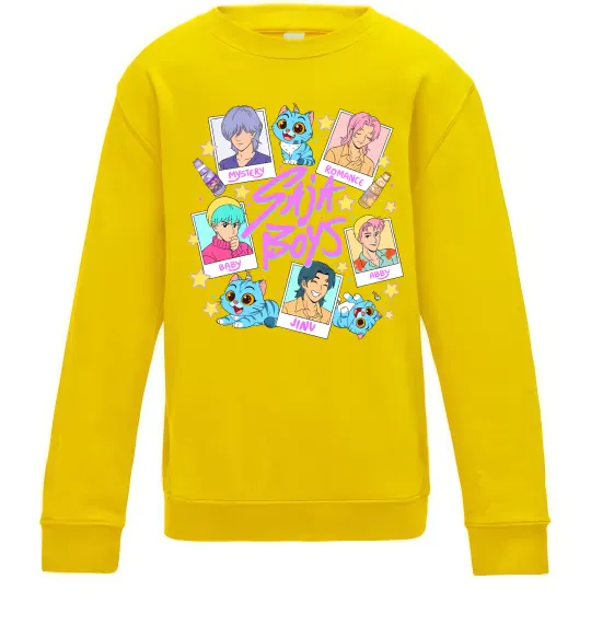 Детский Свитшот Saja boys Demon Hunters Солнечно желтый фото