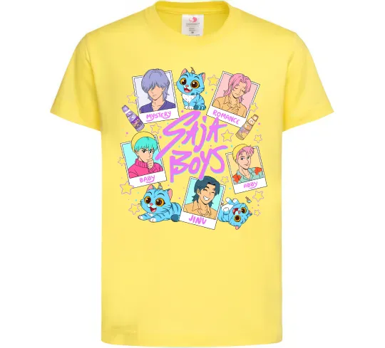 Детская футболка Saja boys Demon Hunters Лимонный фото