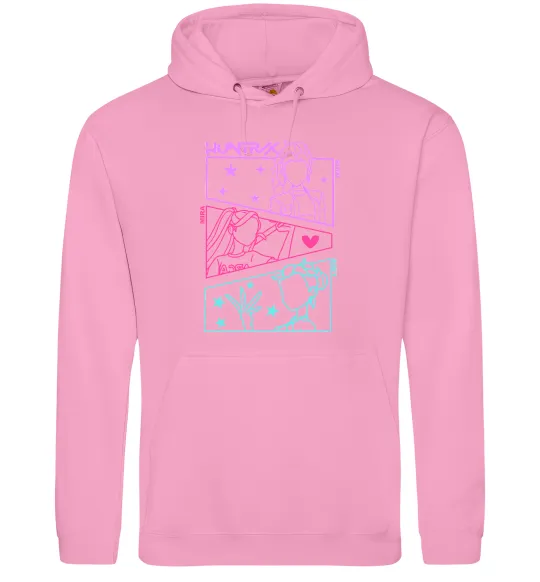 Мужская толстовка (худи) Rumi Mira Zoey Demon Hunters Розовый фото