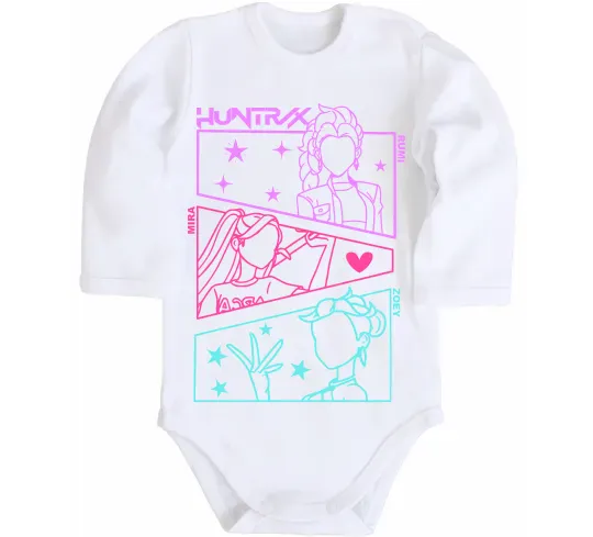 Дитячий бодік Rumi Mira Zoey Demon Hunters Білий фото