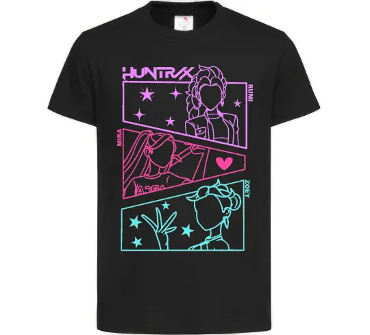 Детская футболка Rumi Mira Zoey Demon Hunters Черный фото