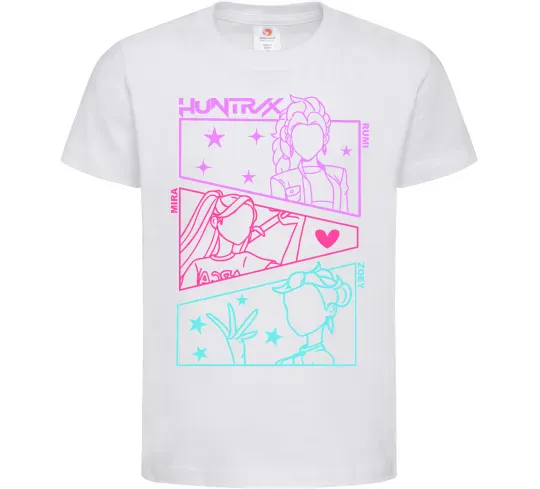 Детская футболка Rumi Mira Zoey Demon Hunters Белый фото