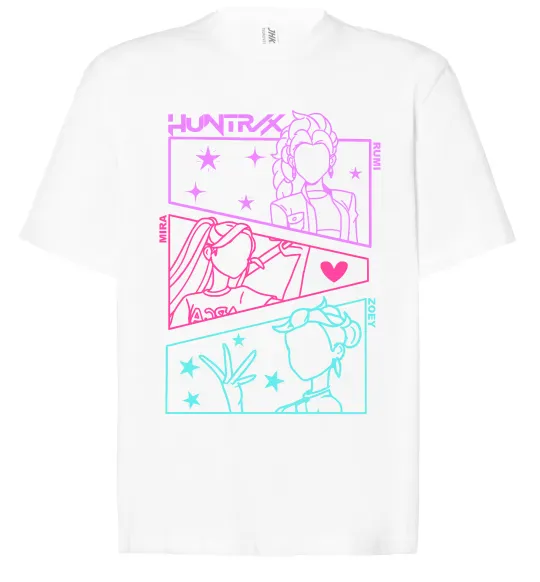 Футболка Оверсайз Rumi Mira Zoey Demon Hunters Белый фото