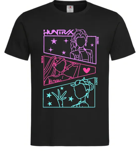 Мужская футболка Rumi Mira Zoey Demon Hunters Черный фото