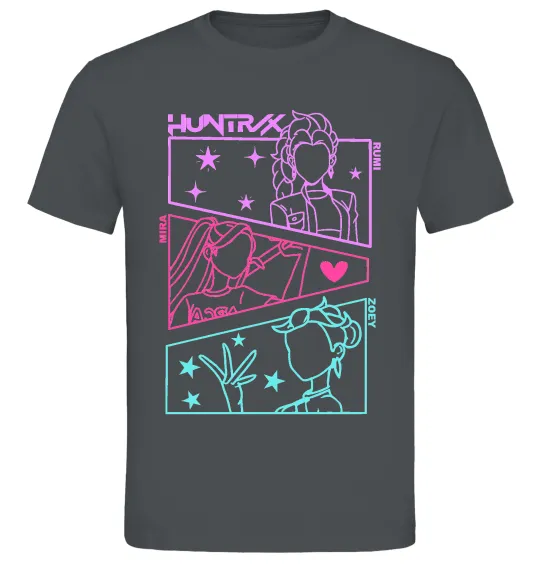 Мужская футболка Rumi Mira Zoey Demon Hunters Графит фото