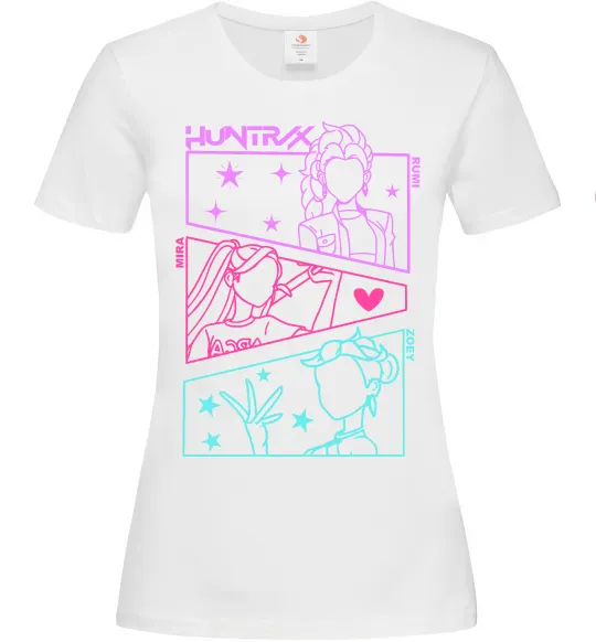 Женская футболка Rumi Mira Zoey Demon Hunters Белый фото