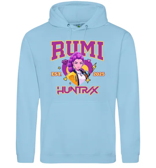 Мужская толстовка (худи) Rumi Huntrix Голубой фото