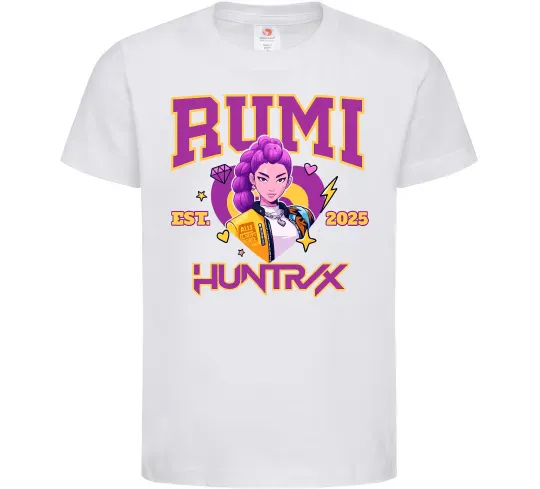 Детская футболка Rumi Huntrix Белый фото