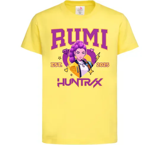 Детская футболка Rumi Huntrix Лимонный фото