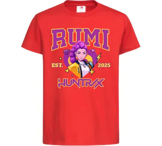 Детская футболка Rumi Huntrix Красный фото