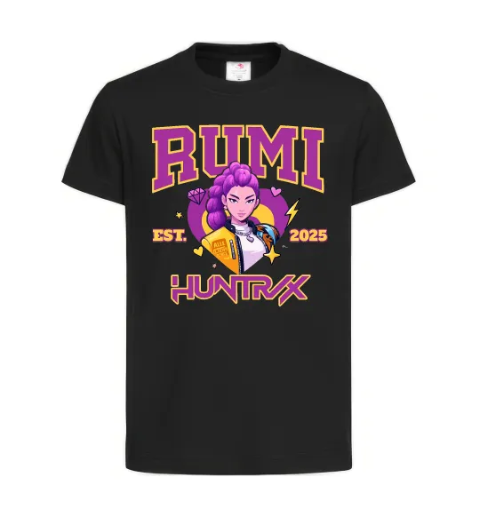 Детская футболка Rumi Huntrix Черный фото