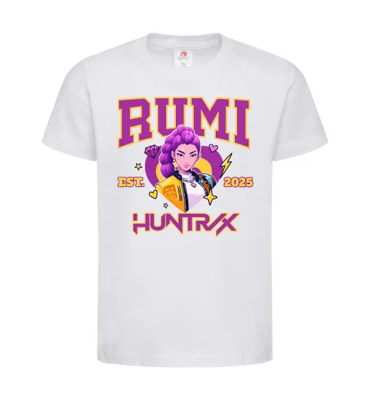 Детская футболка Rumi Huntrix Белый фото
